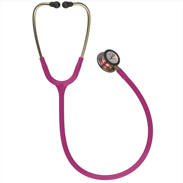 3M™ Littmann® Classic III™ Stethoscope - Raspberry tube & Rainbow finish chest piece 5806